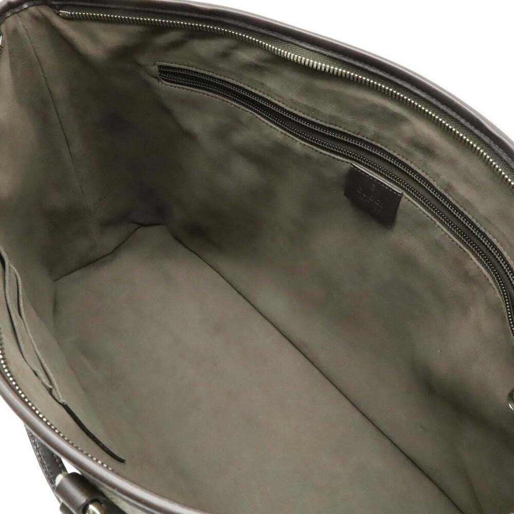 GUCCI Authentic Brown Leather Shoulder Bag - Picture 9 of 10